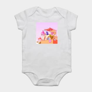 Village in a desert Baby Bodysuit